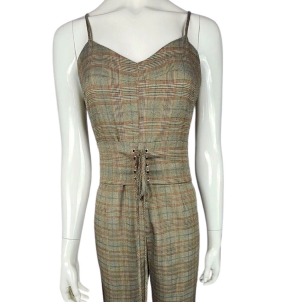 Women's Light Brown and Beige Jumpsuit